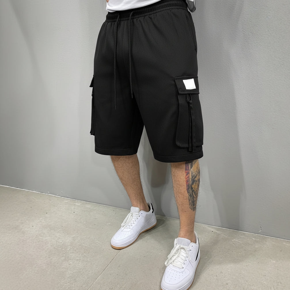 Black Korean style summer shorts