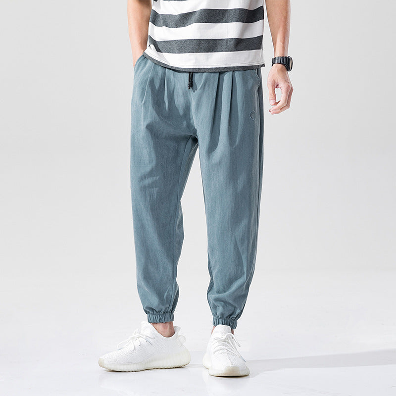 Cotton breathable summer pants for men
