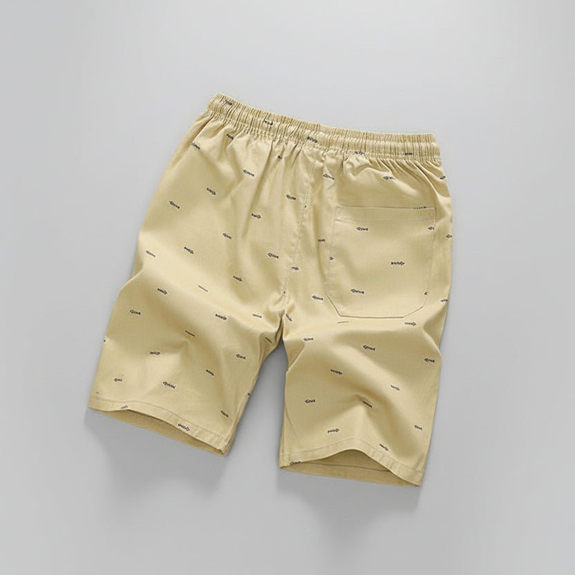 Breathable cotton summer shorts for men