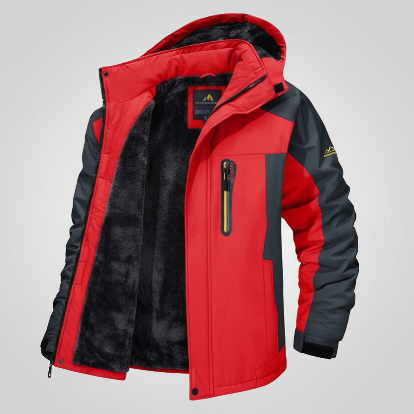 Casual polyester mid-length coat for men