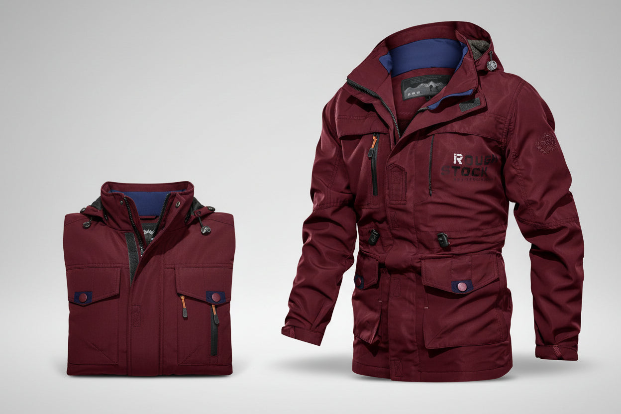 Lightweight zip-up hooded jacket men