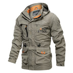 Lightweight zip-up hooded jacket men
