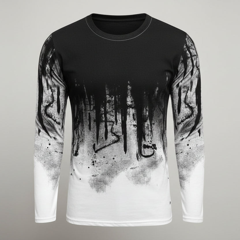 Front view men’s printed T-shirt