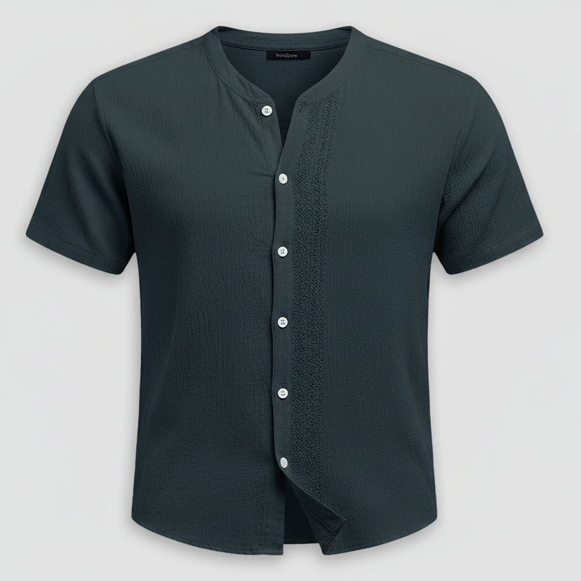 Relaxed fit casual cardigan shirt for men