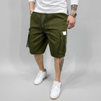 Straight fit casual shorts men