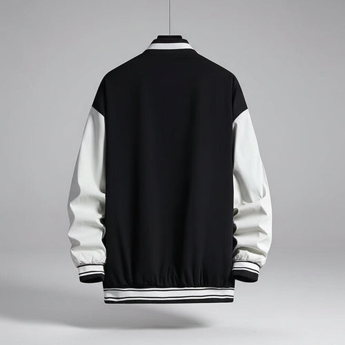 Junior high school baseball jacket in loose Hong Kong style