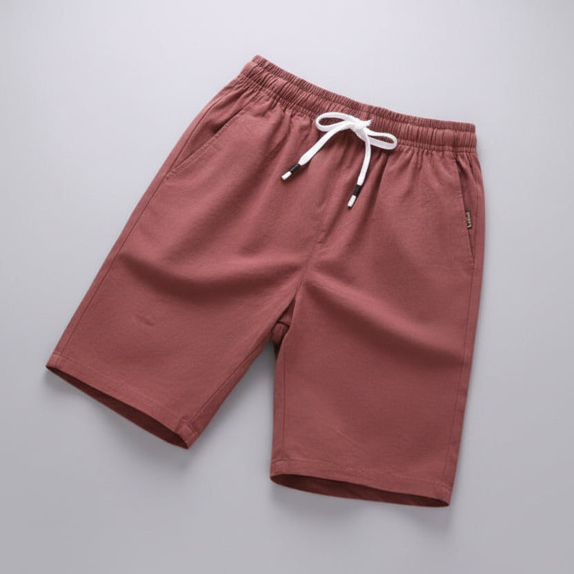Front view men’s summer capri shorts
