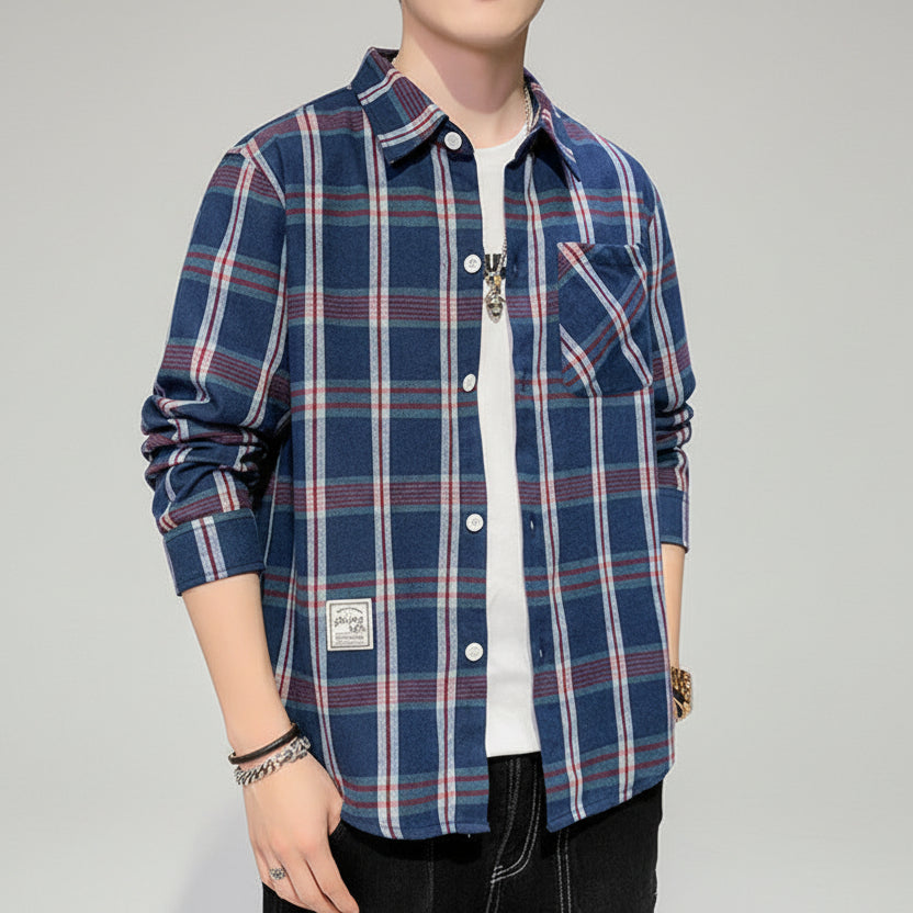 Versatile all-season long sleeve men top